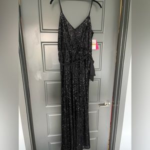 Black sequin jumpsuit